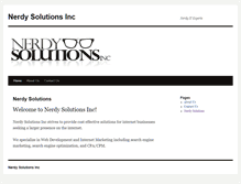 Tablet Screenshot of nerdysolutions.com
